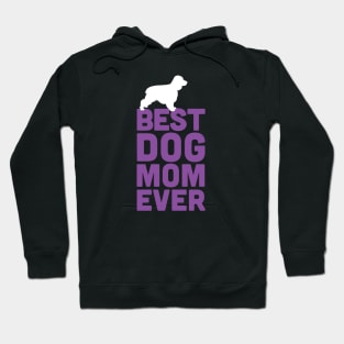 Best Cocker Spaniel Mom Dad Ever - Purple Dog Lover Gift Hoodie